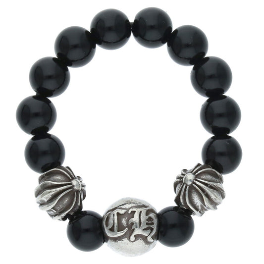 Chrome Hearts Bead Ring Silver Black Size ONE SIZE
