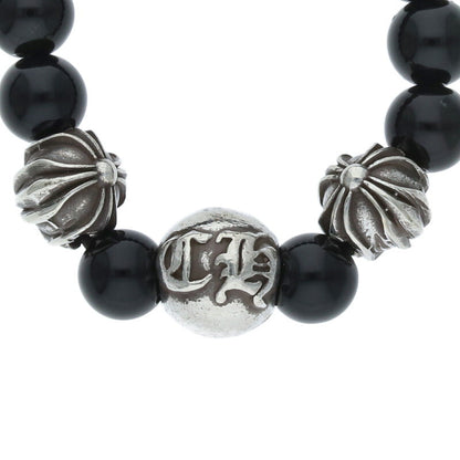 Chrome Hearts Bead Ring Silver Black Size US 6
