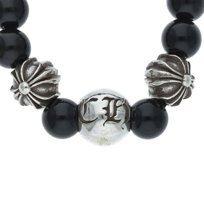 Chrome Hearts Bead Ring Silver Black Size US 6