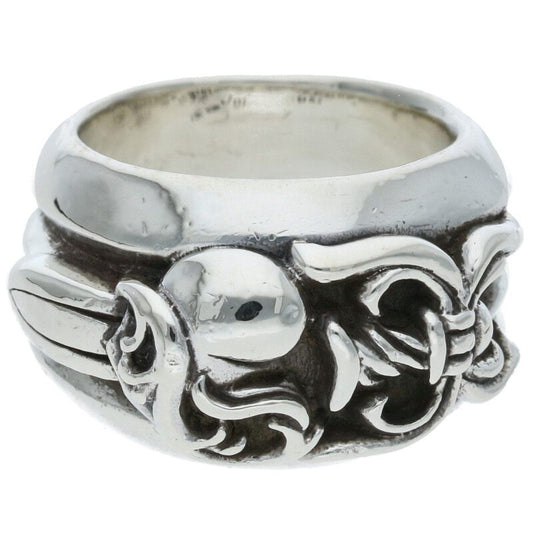 Chrome Hearts Dagger Heart Silver Ring Size ONE SIZE