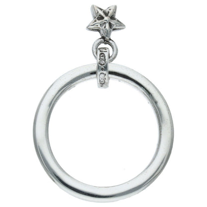 Chrome Hearts NTFL W Star Motif Silver Ring Size ONE SIZE