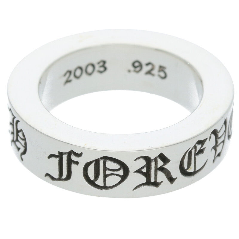 Chrome Hearts 6mm Spacer Forever Silver Ring Size US 4.5