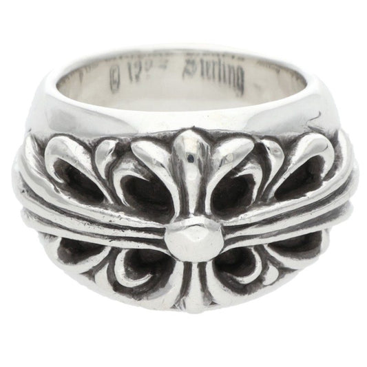 Chrome Hearts FLRL CRS Sterling Silver Ring Size ONE SIZE