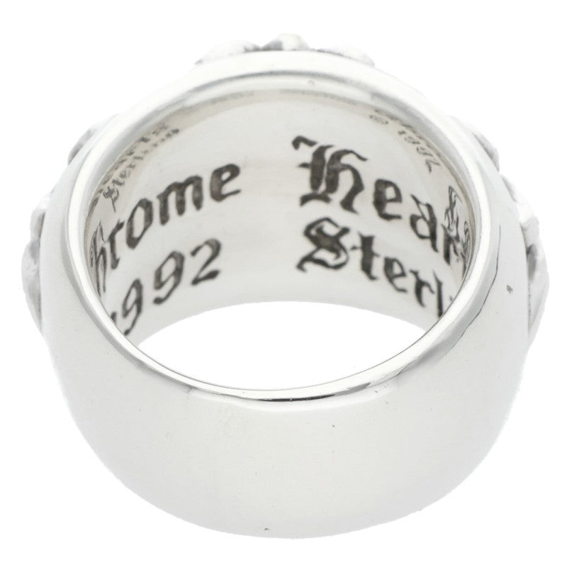 Chrome Hearts FLRL CRS Sterling Silver Ring Size US 3.5