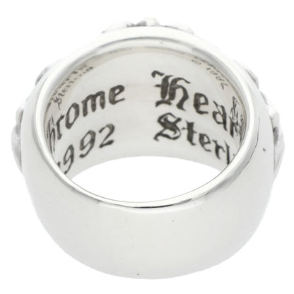 Chrome Hearts FLRL CRS Sterling Silver Ring Size US 3.5