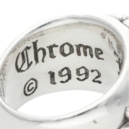 Chrome Hearts FLRL CRS Sterling Silver Ring Size US 3.5