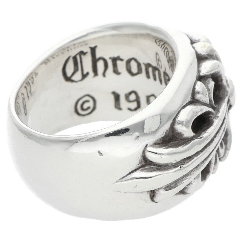 Chrome Hearts FLRL CRS Sterling Silver Ring Size US 3.5