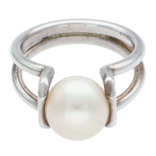 TIFFANY&Co. Hardwear Pearl Silver Ring Size ONE SIZE