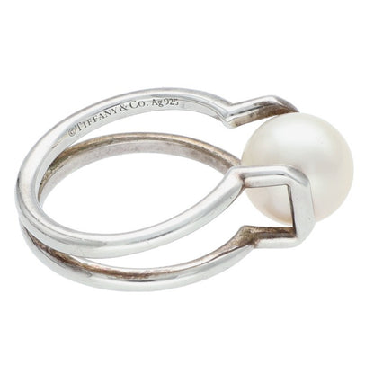 TIFFANY&Co. Hardwear Pearl Silver Ring Size ONE SIZE