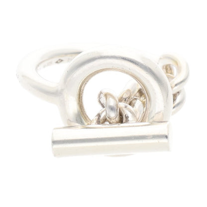 HERMES Croisette Silver Ring Size ONE SIZE