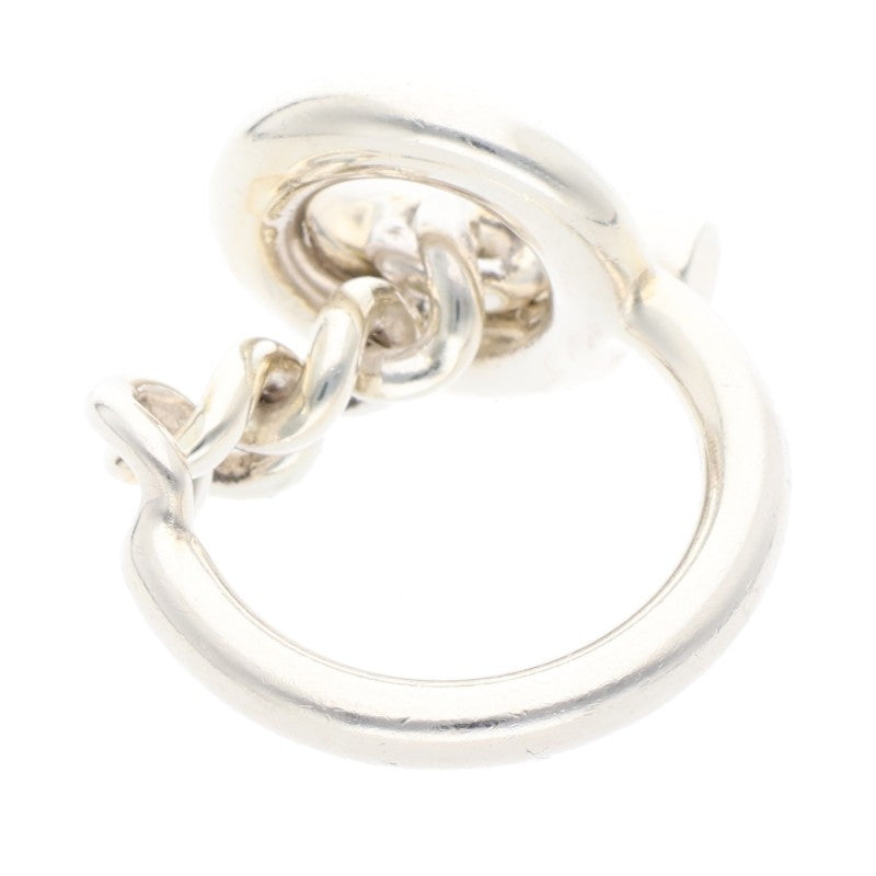 HERMES Croisette Silver Ring Size ONE SIZE