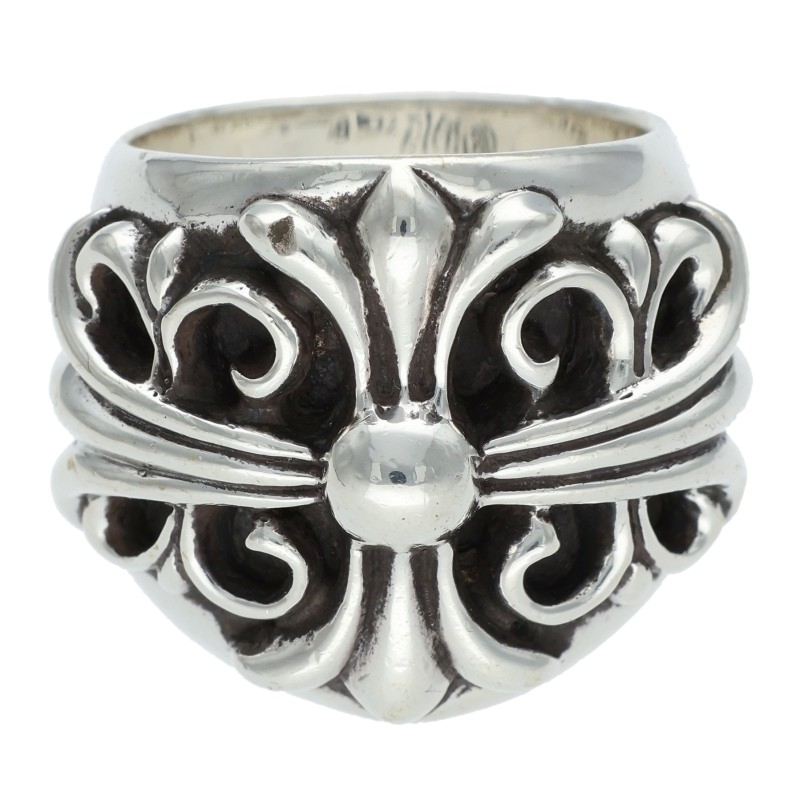 Chrome Hearts KEEPER Sterling Silver Ring Size US 5.5