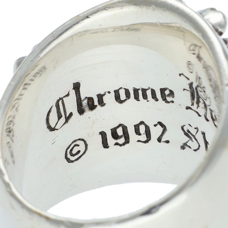 Chrome Hearts KEEPER Sterling Silver Ring Size US 5.5