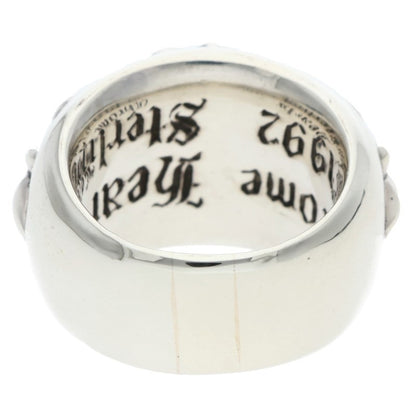 Chrome Hearts FLRL CRS Sterling Silver Ring Size ONE SIZE