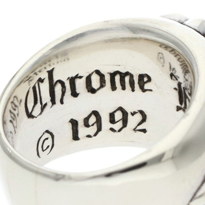 Chrome Hearts FLRL CRS Sterling Silver Ring Size ONE SIZE