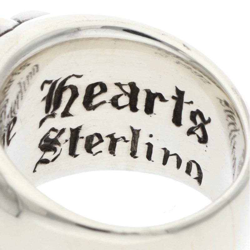Chrome Hearts FLRL CRS Sterling Silver Ring Size ONE SIZE