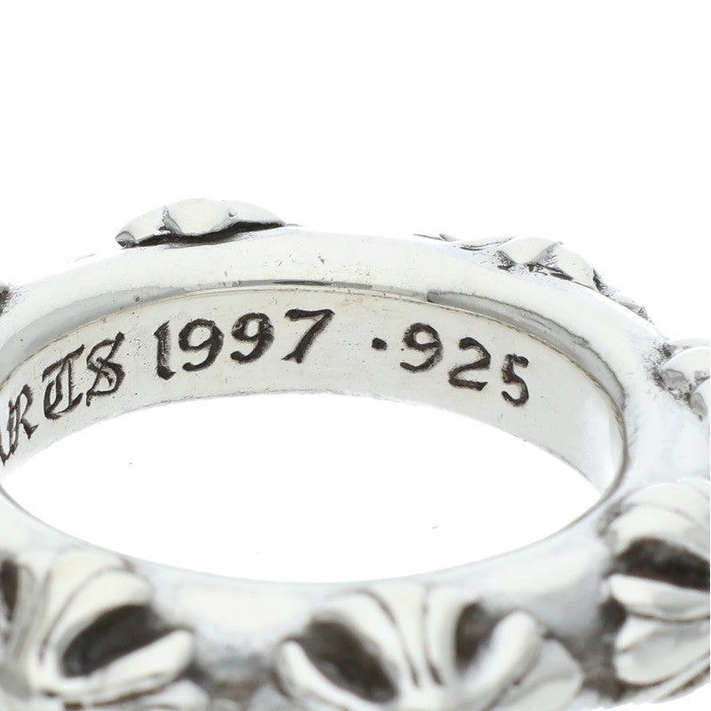 Chrome Hearts CROSS BAND Sterling Silver Ring Size ONE SIZE