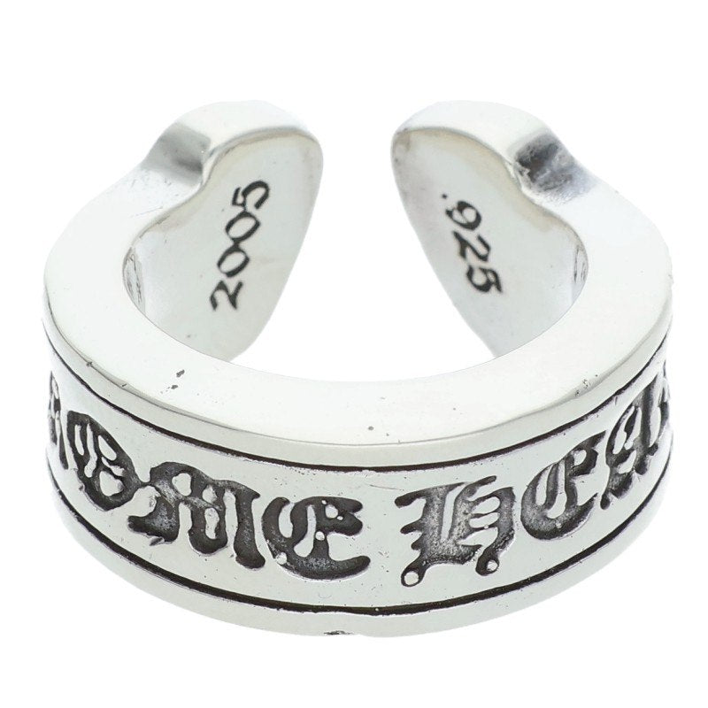 Chrome Hearts LG SCROLL LABEL Ring Silver Size JP 3 (Silver 10.14g)