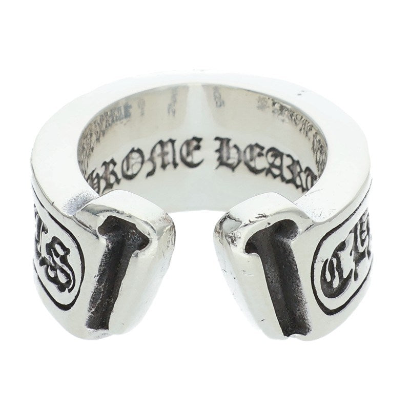 Chrome Hearts LG SCROLL LABEL Ring Silver Size JP 3 (Silver 10.14g)