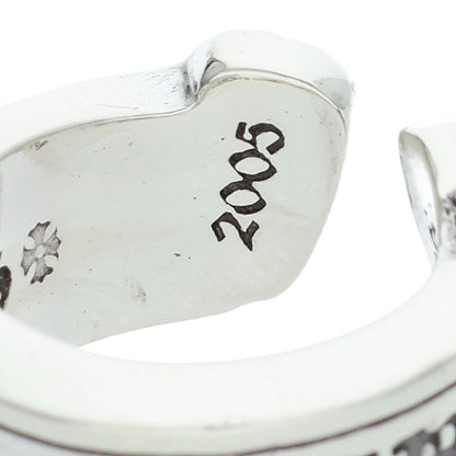 Chrome Hearts LG SCROLL LABEL Ring Silver Size JP 3 (Silver 10.14g)