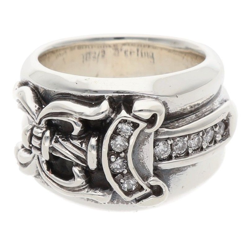 Chrome Hearts DAGGER P DMND Pave Diamond Ring Size ONE SIZE