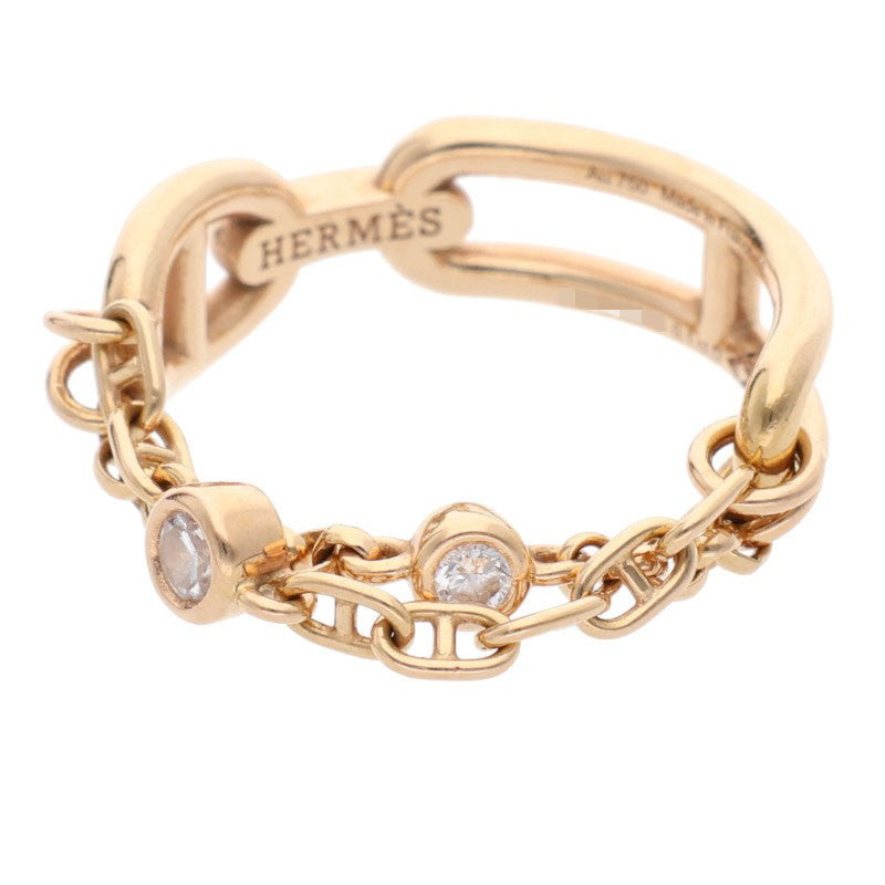 HERMES Chaine d'Ancre Chaos PM 18K PG Diamond Size ONE SIZE