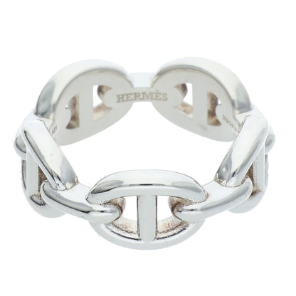 HERMES Chaine d'Ancre Enchainee PM Ring Size ONE SIZE Silver
