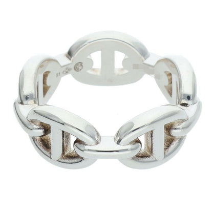 HERMES Chaine d'Ancre Enchainee PM Ring Size ONE SIZE Silver