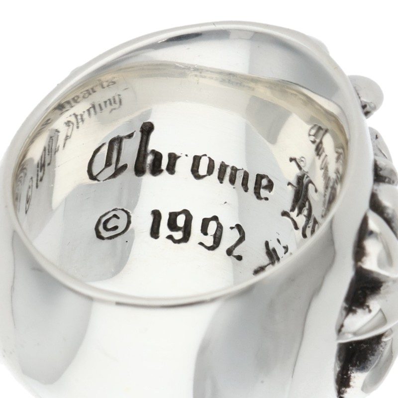 Chrome Hearts Keeper Silver Ring Size US 5.5
