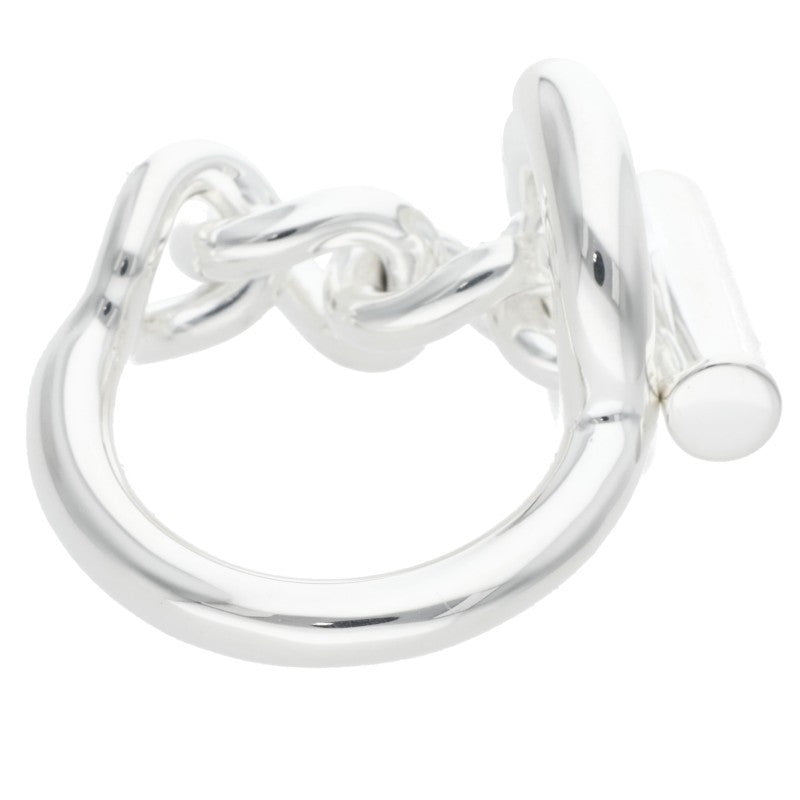 HERMES Croisette 925 Silver Ring Size ONE SIZE