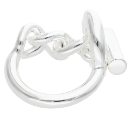 HERMES Croisette 925 Silver Ring Size ONE SIZE