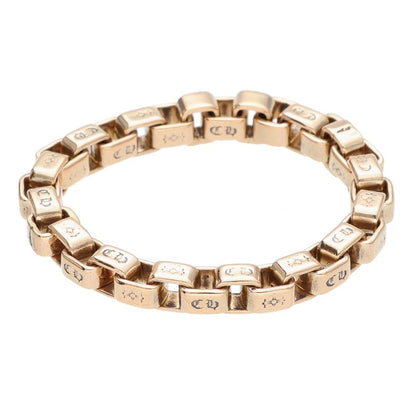 Chrome Hearts 22K Box Chain Gold Ring Size US 13.5