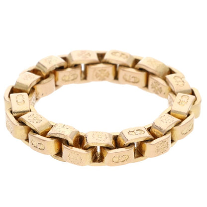 Chrome Hearts 22K Box Chain Gold Ring Yellow Size US 6