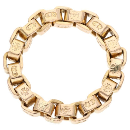 Chrome Hearts 22K Box Chain Gold Ring Yellow Size US 6