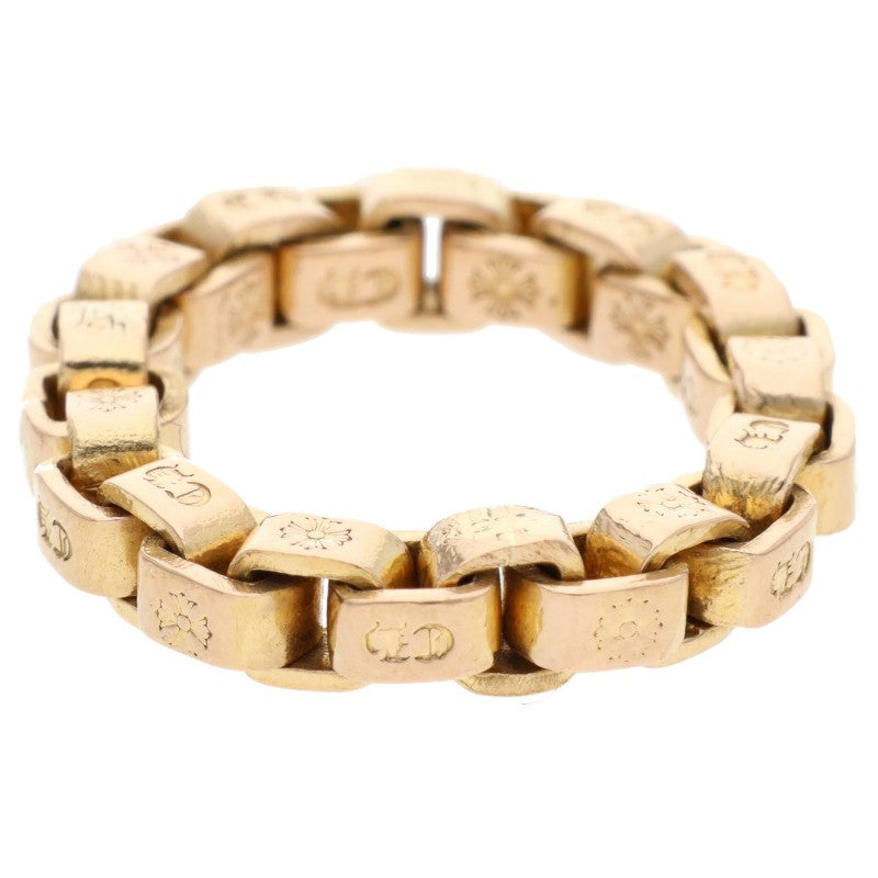 Chrome Hearts 22K Box Chain Gold Ring Yellow Size US 6