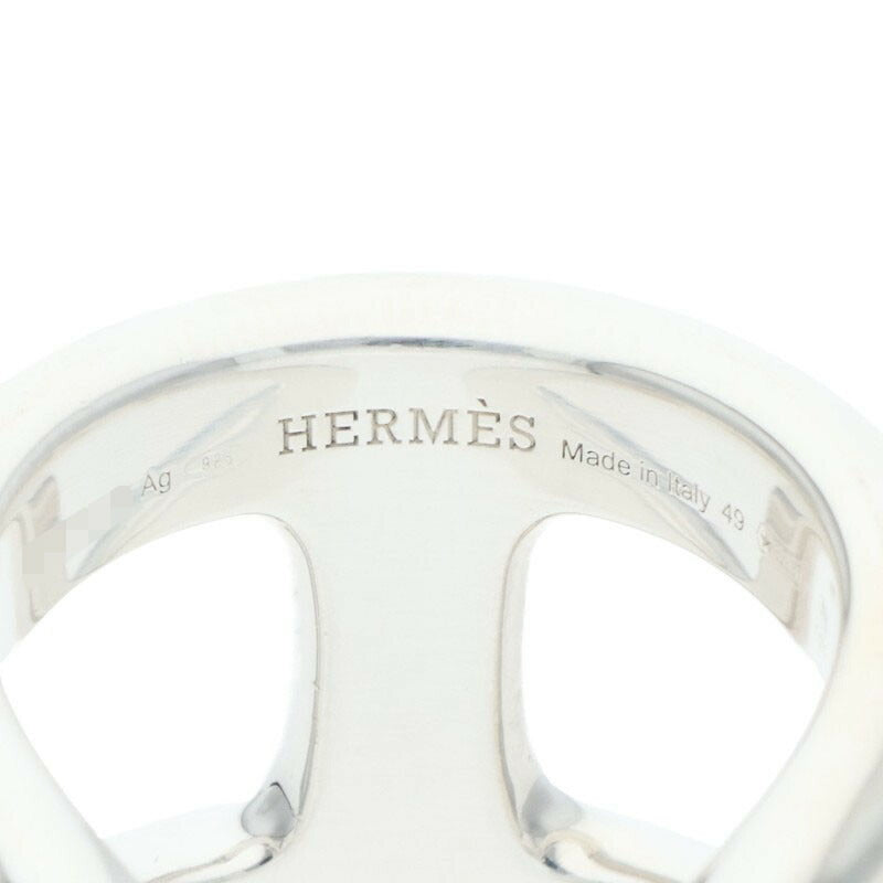 HERMES Osmose GM 925 Silver Ring Size ONE SIZE