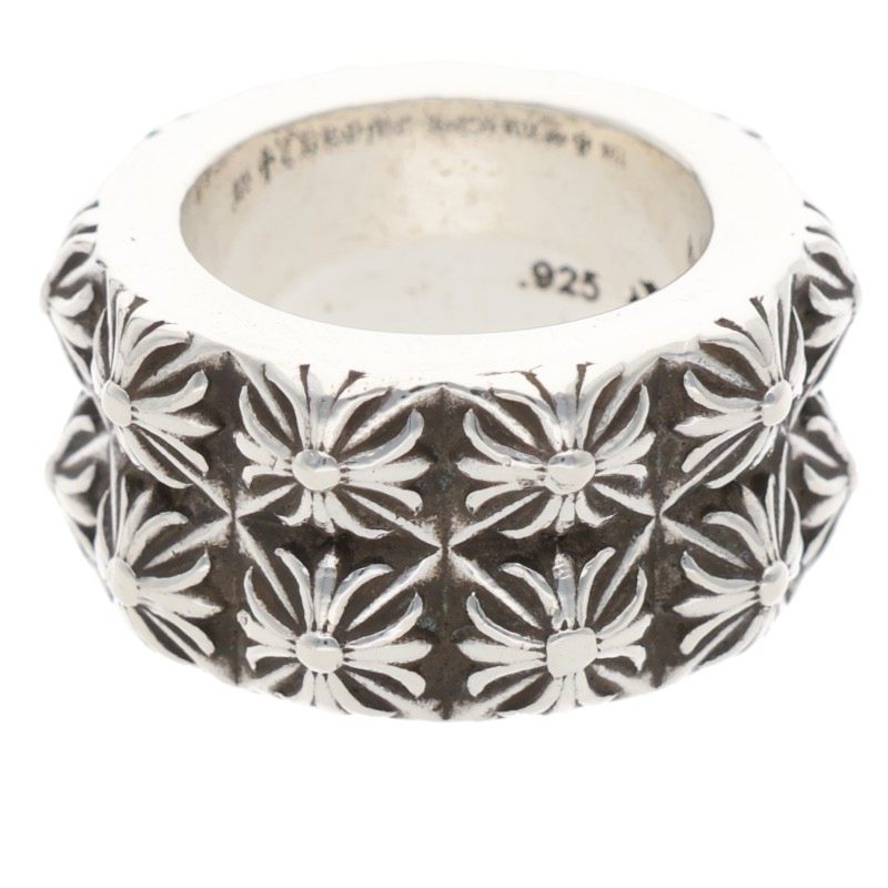 Chrome Hearts PETE PUNK DOUBLE Silver Ring Size ONE SIZE