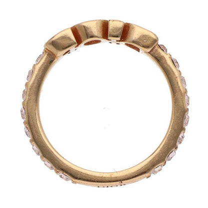 DIOR CD Logo Rhinestone Ring Multi Size ONE SIZE