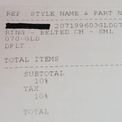 Chrome Hearts 22K Belted CH Logo Small Gold Size ONE SIZE