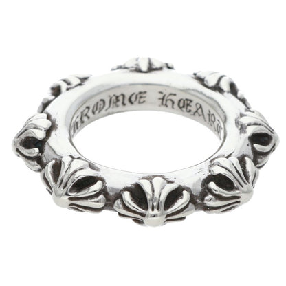 Chrome Hearts CROSS BAND Silver Ring Size ONE SIZE
