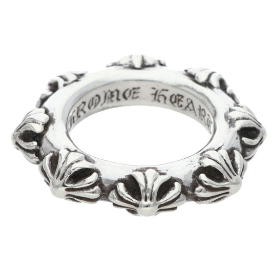 Chrome Hearts CROSS BAND Silver Ring Size ONE SIZE