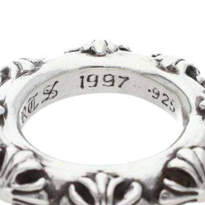 Chrome Hearts CROSS BAND Silver Ring Size ONE SIZE