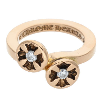 Chrome Hearts 22K DBL NGTV CH PLUS Diamond Size ONE SIZE