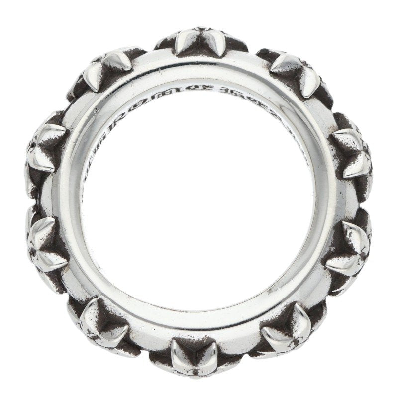 Chrome Hearts STAR BAND Silver Ring Size ONE SIZE