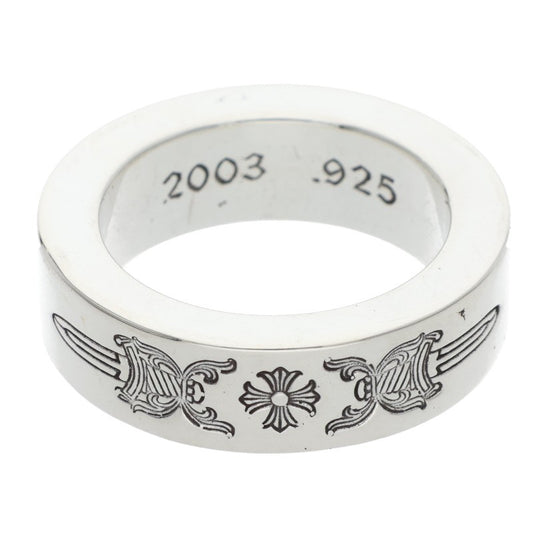 Chrome Hearts 6mm SPACER DAGGER Silver Ring Size ONE SIZE