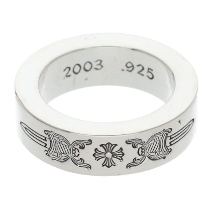 Chrome Hearts 6mm SPACER DAGGER Silver Ring Size US 4.5