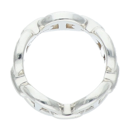 HERMES Chaine d'Ancre Enchainee PM 925 Ring Size ONE Silver