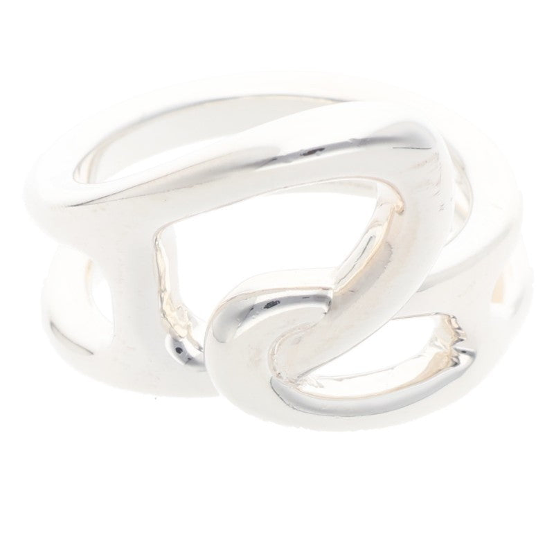 HERMES Chaine d'Ancre Punk 925 Silver Ring Size ONE SIZE