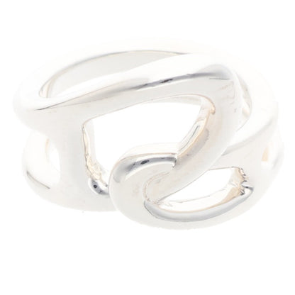 HERMES Chaine d'Ancre Punk 925 Silver Ring Size ONE SIZE