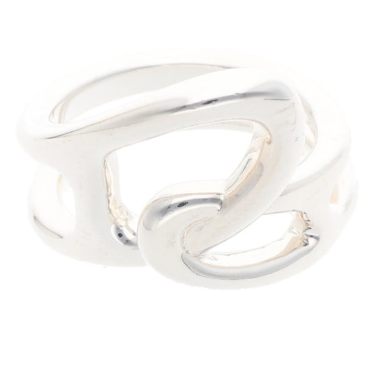 HERMES Chaine d'Ancre Punk 925 Silver Ring Size ONE SIZE